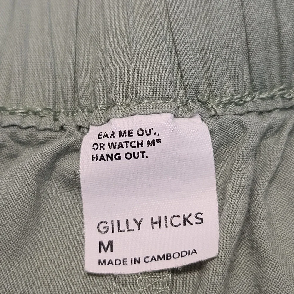 Gilly Hicks Lounge Shorts Mens Medium Sage Green Boxer‎ Style Relaxed Sleepwear